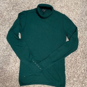 Forest green turtle neck